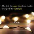 Battery Operated Waterproof Solar String Lights with Remote Control Timer Copper Wire Christmas Lights